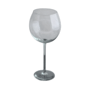 Set x6 Copas de Vidrio Para Vino Boca Ancha Diseño Gris 600ml