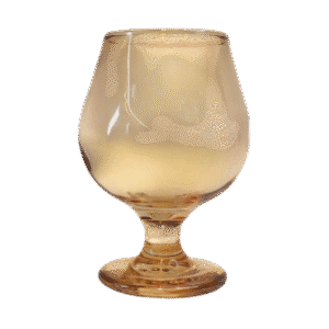 Set x6 Copas de Vidrio Baja Diseño Dorado 400ml