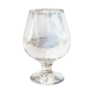 Set x6 Copas de Vidrio Baja Diseño Tornasolado 400ml