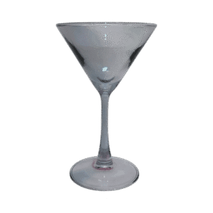Set x6 Copas de Vidrio Para Martini Diseño Gris 190ml