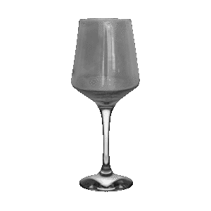 Set x6 Copas de Vidrio Boca Chica Diseño Gris 400ml