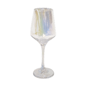 Set x6 Copas de Vidrio Boca Chica Diseño Tornasolado 400ml