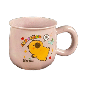Taza de Cerámica Colores Pastel Capibara 430ml