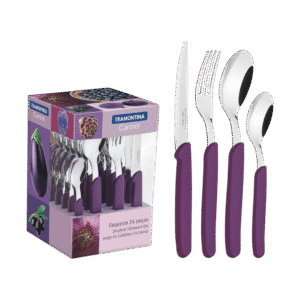 Set x24 Cubiertos Acero Inoxidable Carmel 23499/030 Tramontina