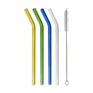 Set x4 Sorbetes de Vidrio Colores+ Limpiador