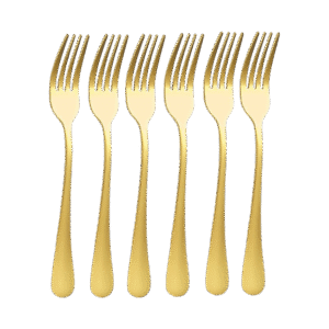 Set de Tenedores Doradas x6