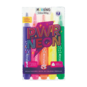 Resaltadores de Colores Mooving Neon x5