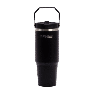 Vaso Térmico Thermos Bombilla Plegable Negro 880ml