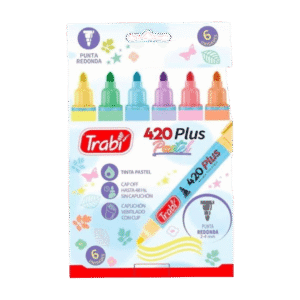 Marcadores de Colores Trabi 420 Plus Pastel x6