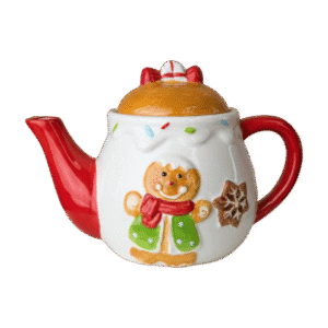 Tetera de Cerámica Navideña 1 Tricolor 800ml