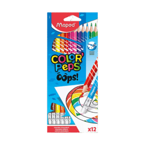 Lápices de Colores Maped Color Peps Borrables +Goma x12