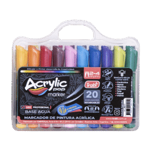 Marcadores de Colores Trabi Acrylic Pop x20
