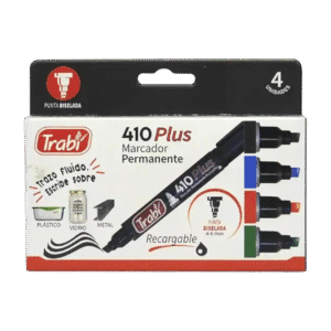 Marcadores de Colores Trabi 410 Plus Permanente x4