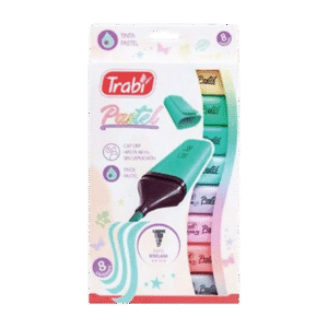 Resaltadores de Colores Trabi High Texter Pastel x8
