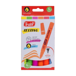 Resaltadores de Colores Trabi Texting Fluo x6