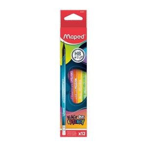 Lápices de Grafito Maped Black Peps Energy HB x12