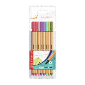 Microfibras de Colores Stabilo Pastel Wallet x8