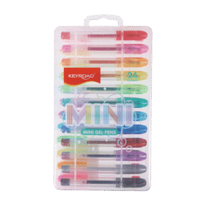 Bolígrafos Lapiceras de Colores Keyroad Mini Roller Gel x24