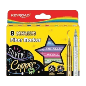 Marcadores de Colores Keyroad Glitter Metallic x8