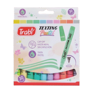 Resaltadores de Colores Trabi Texting Pastel x10