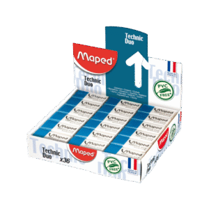 Caja x36 Goma De Borrar Maped Duo Technic